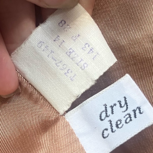 Pendleton Camel Tan 100% Wool Long Sleeve Vintage Blazer Career Professional 14 - Picture 3 of 6